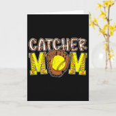 Fangmutter Softball Fangmutter Softll Catcher Mama Karte (Gelbe Blume)