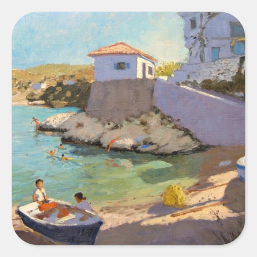 Fangnetze Samos 2005 Quadratischer Aufkleber (Vorderseite)