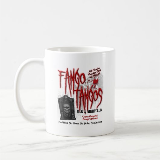 Fango Tango-Vampirs-Nachtklub Kaffeetasse (Links)