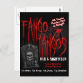 Fango Tangos Vampire Nightclub Postkarte (Vorne/Hinten)