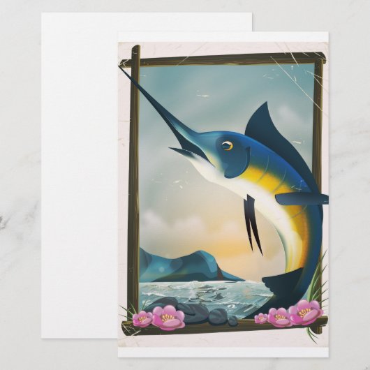 Fangplakat Briefpapier (Vorne/Hinten)