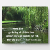 Fangquote von H.D. Thoreau Fotoplatte (Vorderseite)