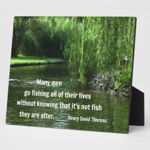Fangquote von H.D. Thoreau Fotoplatte