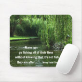 Fangquote von H.D. Thoreau Mousepad (Mit Mouse)