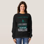 Fangroden Redewendungen Fischen Schweden Sweatshirt (Vorne ganz)