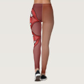 Fangs entfesselt: Ein Vampirausdruck Leggings (Rückseite)