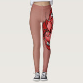 Fangs entfesselt: Ein Vampirausdruck Leggings (Vorderseite)