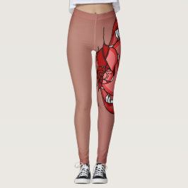 Fangs entfesselt: Ein Vampirausdruck Leggings