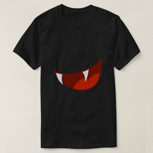 Fangs Halloween-Hemd T-Shirt (Design vorne)