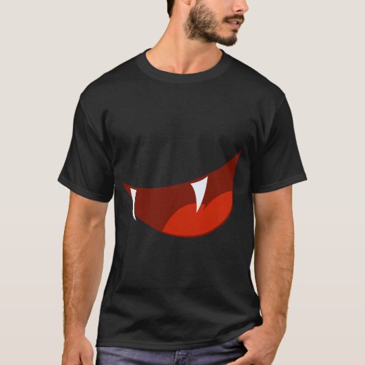 Fangs Halloween Tshirt (Vorderseite)