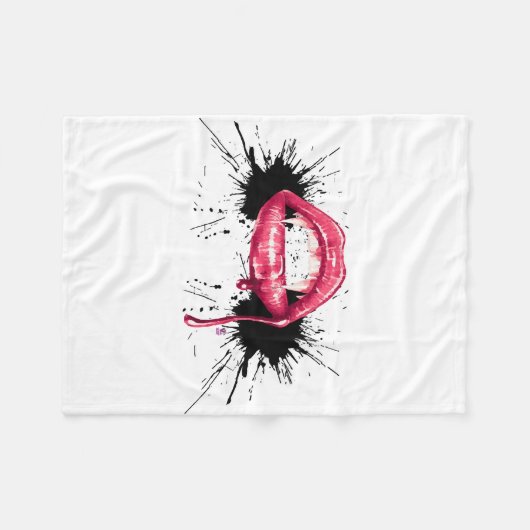 Fangs Splash Fleecedecke (Vorderseite (Horizontal))
