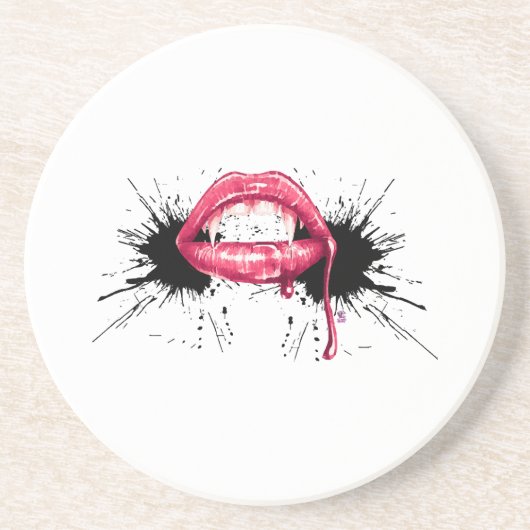 Fangs Splash Getränkeuntersetzer (Vorne)