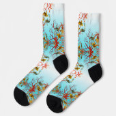 Fangschnecken und Korallen Socken (Linkes Detail)