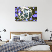 Fangschwimmen unter Blume Leinwanddruck (Insitu (Schlafzimmer))