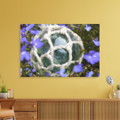 Fangschwimmen unter Blume Leinwanddruck (Insitu (Wohnzimmer))