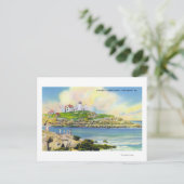 Fangszene in Nubble Point am Strand von York Postkarte (Stehend Vorderseite)