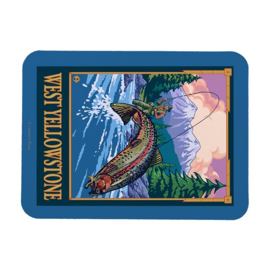 Fangszene - West Yellowstone Magnet (Horizontal)