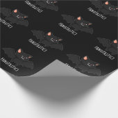 Fangtastic Funny Halloween Puck Dark BG Geschenkpapier (Ecke)