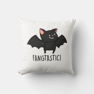 Fangtastic Funny Halloween Puff Kissen