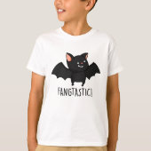 Fangtastic Funny Halloween Puff T-Shirt (Vorderseite)