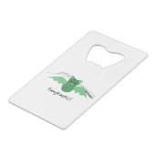 Fangtastic Green Bat Geldbeutel Flaschenöffner (Vorderseite Schrägansicht)