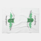 Fangtastic Green Bat Geschirrtuch (Horizontal)