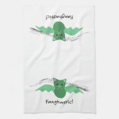 Fangtastic Green Bat Geschirrtuch (Vertikal)