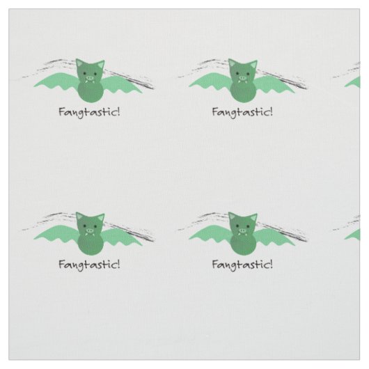 Fangtastic Green Bat Stoff (Muster)