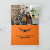 Fangtastic Orange Halloween Karte (Innenseite)