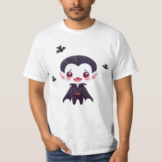 Fangtastisch Niedlicher Halloween-Vampir-T - Shirt (Vorderseite)
