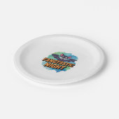 Fangtastische Nacht Pappteller (Schrägansicht)