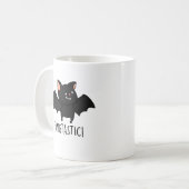 Fangtastischer lustiger Halloween-Wortwitz Kaffeetasse (Vorderseite Links)