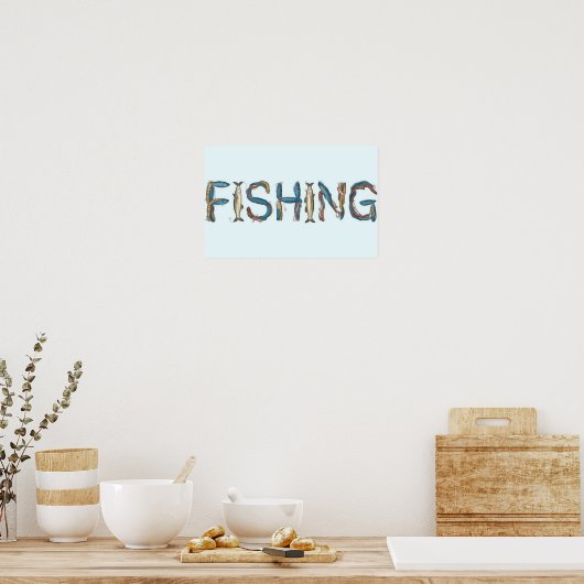Fangtext Poster (Küche)