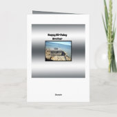 Fangthema Brother Birthday Card, Karte (Rückseite)