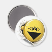 Fangy Multi 3D Emoji Round Magnet (Vorderseite/Rückseite)