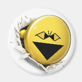 Fangy Multi 3D Emoji Round Magnet (Vorne)