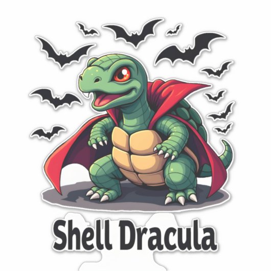 Fangy Turtle Aufkleber (Vorderseite)