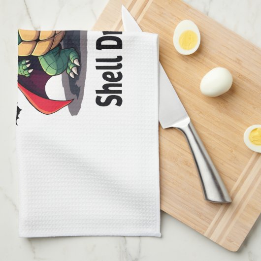 Fangy Turtle Geschirrtuch (Viertel Falte)