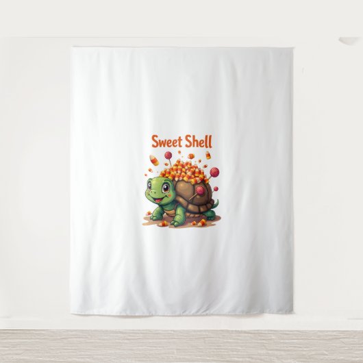 Fangy Turtle Wandteppich (Vorderseite)