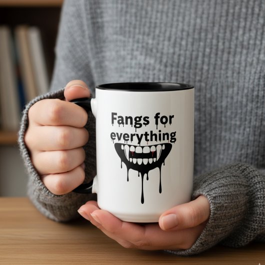 Fangzähne für alles Tasse | Vampire Teeth Hallowee
