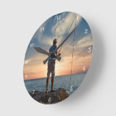 Fangzeit Runde Wanduhr (Winkel)