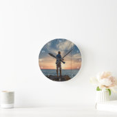 Fangzeit Runde Wanduhr (Zuhause)