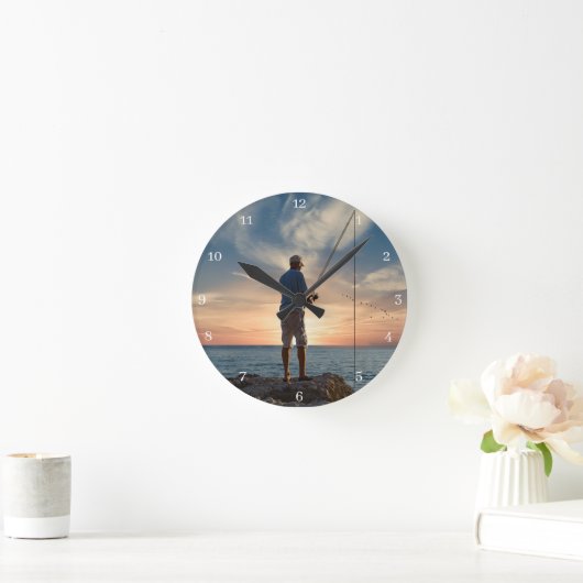 Fangzeit Runde Wanduhr (Zuhause)