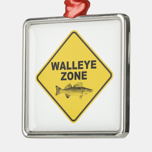 Fangzone Walleye Ornament Aus Metall (Links)