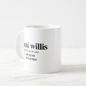 Fani Willis Definition Kaffeetasse (Vorderseite Links)