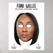 Fani Willis Halloween-Kostümmaske Poster (Vorne)