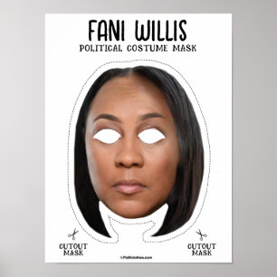 Fani Willis Halloween-Kostümmaske Poster