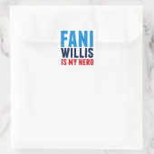 Fani Willis ist My Hero Quadratischer Aufkleber (Tasche)