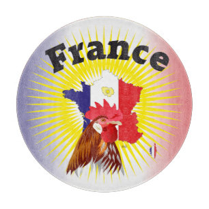 Fankreich - Frankreich Glasbrett Schneidebrett