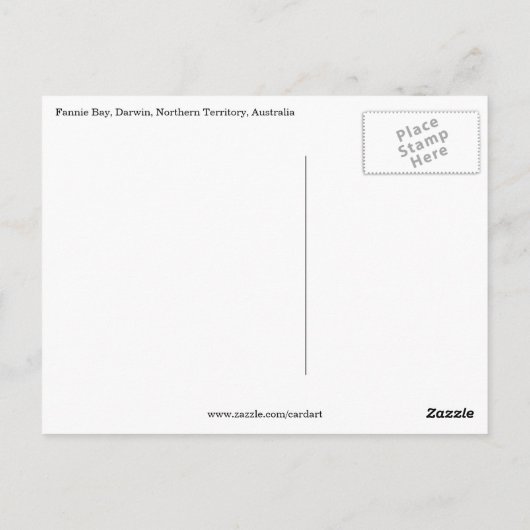 Fannie Bay Postkarte (Rückseite)